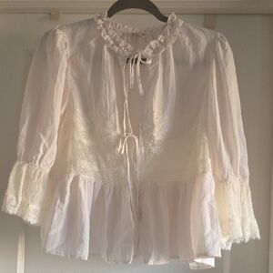 Free People Forever Young Bed Jacket, SZ Med